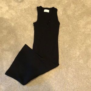 Banana Republic NWOT rib knit midi henley dress